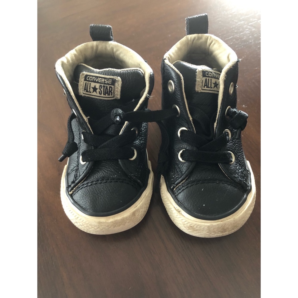 Toddler Leather Converse High Tops